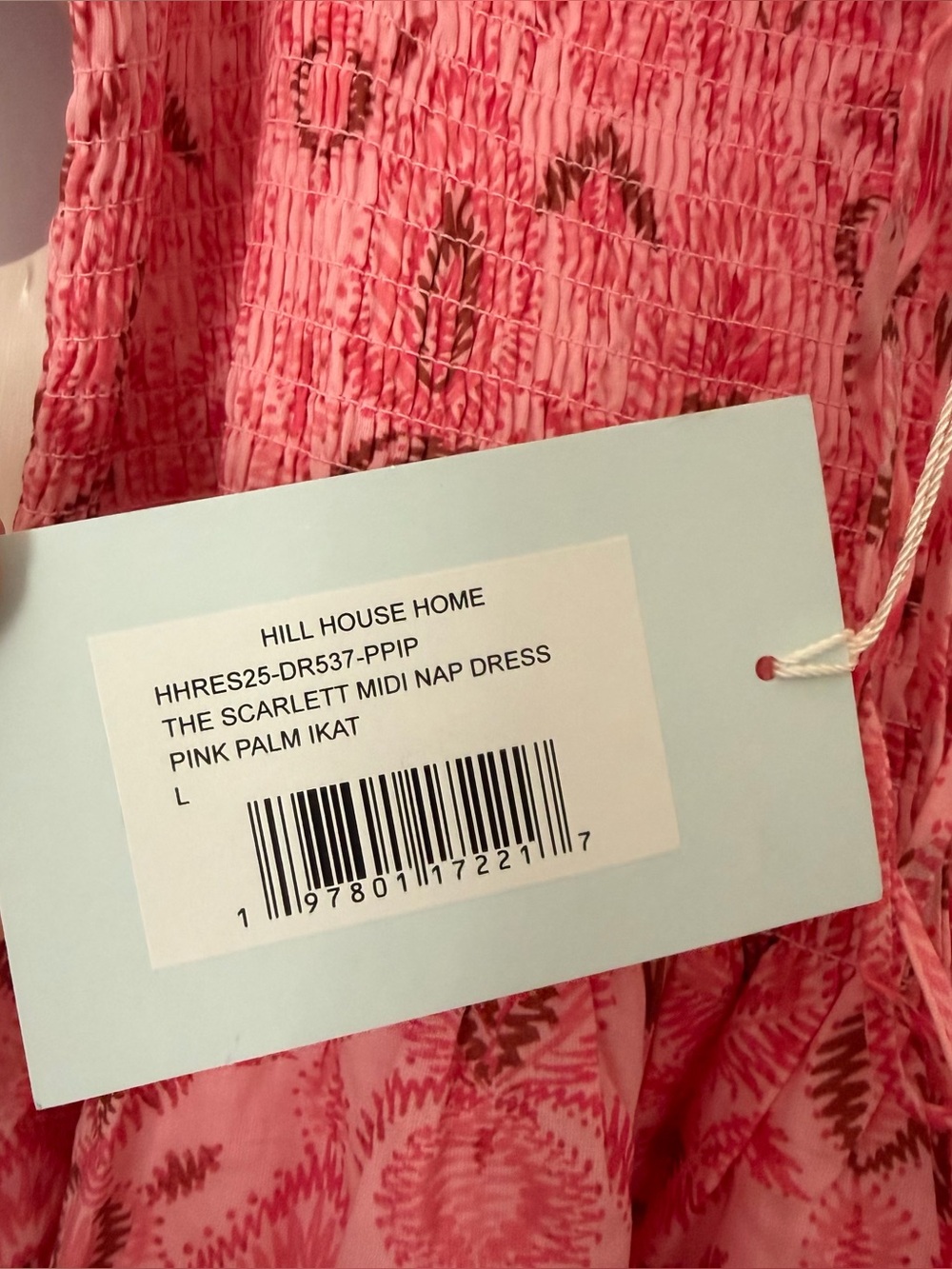 Scarlett Nap Dress: Pink Palm Ikat - Picture 6 of 6